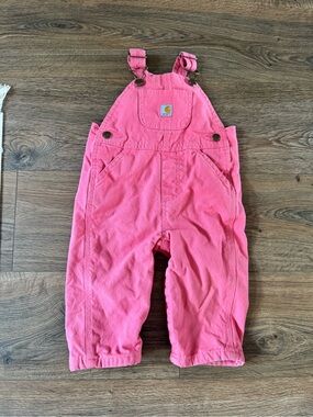 12m Infant Carhartt Pink Overalls